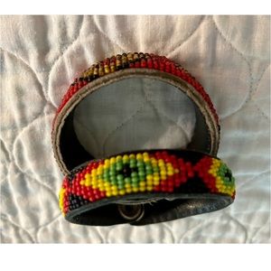 Set of 2 Handcrafted Bracelets from Kenya East Africa. Maasai Market.